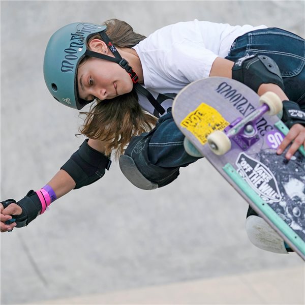 Olympische Spiele im Zeichen von COVID-19 14 Jahre alt, beiOlympia am Start: Skateboarderin Lilly Stoephasius willSpaß haben.