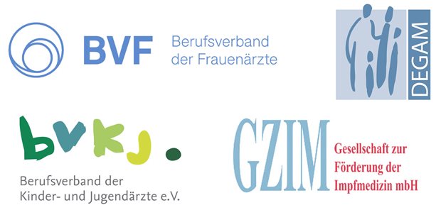 Logos GZIM, BVKJ, DEGAM