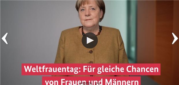 Bundeskanzlerin Angela Merkel im Podcast zum Welfrauentag am 8. März 2021
