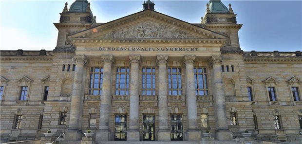 Das Bundesverwaltungsgericht am Simsonplatz in Leipzig