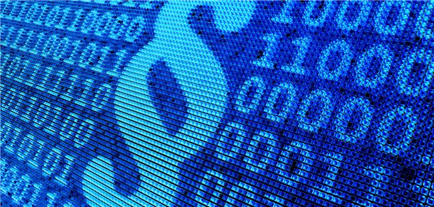 Ein digitales Paragrapghenzeichen