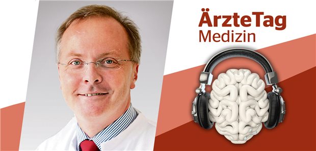 Porträt von Stephan Martin im roten Medizin-ÄrzteTags-Rahmen