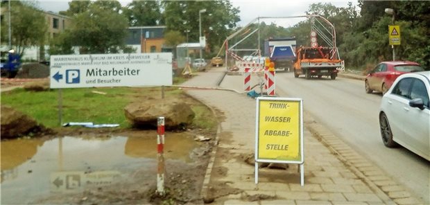 Die Trinkwasserversorgung musste sichergestellt werden.