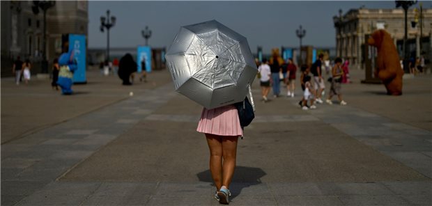 Die südeuropäischen Metropolen wie hier Madrid waren in diesem Sommer besonders stark von extremer Hitze betroffen.