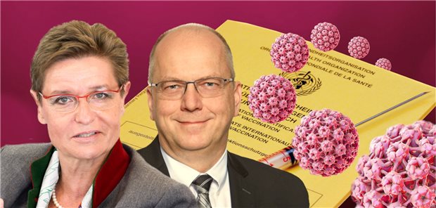 Fokus auf Impfunschlüssige lohnt sich Dr. Petra Sandow, Allgemeinmedizinerin aus Berlin (links) und Ralph Köllges, niedergelassener Pädiater aus Mönchengladbach (rechts)