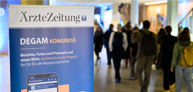 DEGAM-Kongress: Unsere Beiträge im Überblick Ein Aufsteller der Ärzte Zeitung