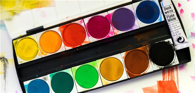 Bundestagswahl: So wählen Leserinnen und Leser der Ärzte Zeitung Ein Malkasten mit unterschiedlichen Farben