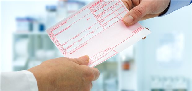 Ausstellung eines Rezepts durch den Arzt