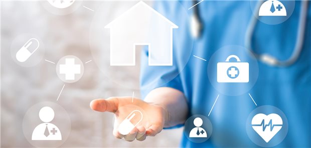 Praxisbarometer: Ärzte sehen Nutzen der ePA – wenn die Technik stimmt Frau vor Wand mit digitalen Symbolen