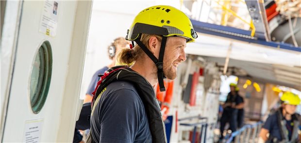 Jörg Schmid an Bord der Humanity 1.