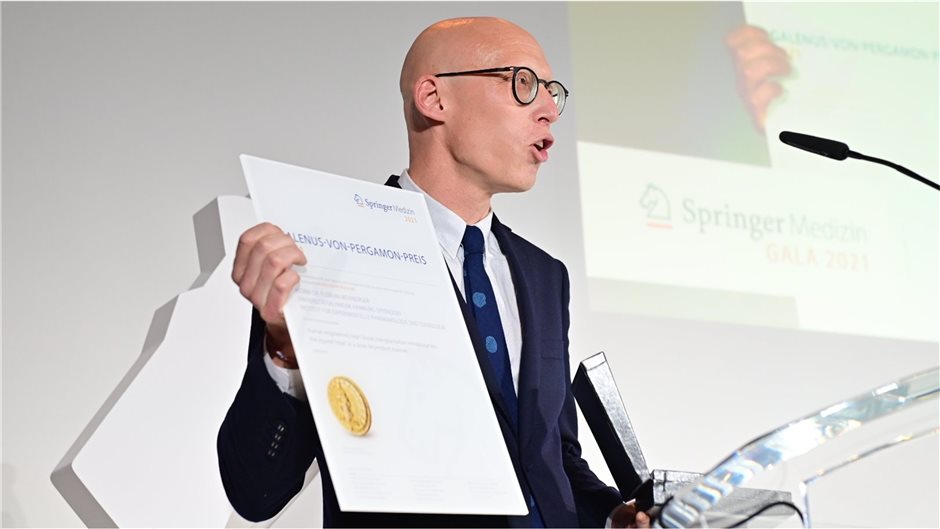 Mit dem Galenus-Preis in der Kategorie „Grundlagenforschung“ ausgezeichnet:  Dr....