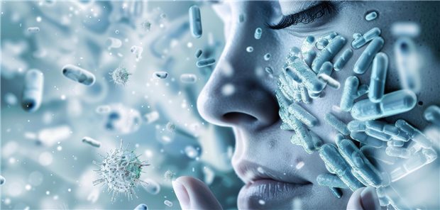 Nicht nur das Hautmikrobiom, auch das Mikrobiom des Darms spielt bei mehreren Hautkrankheiten eine wichtige Rolle. (Schmuckbild)