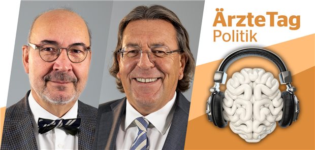 Was stört Sie an der Budgetierung eigentlich am meisten, Dr. Heinz und Dr. Bartels? Dr. Peter Heinz (li.) und Dr. Andreas Bartels