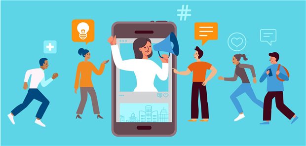 Medfluencer ziehen Leute an.