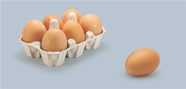 COVID-Impfung in der Praxis: Der verflixte Sechser-Pack Sechs Eier im Karton und ein einzelnes daneben.