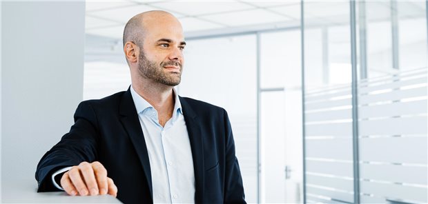 Urs Vögeli in der Firmenzentrale in Neuss