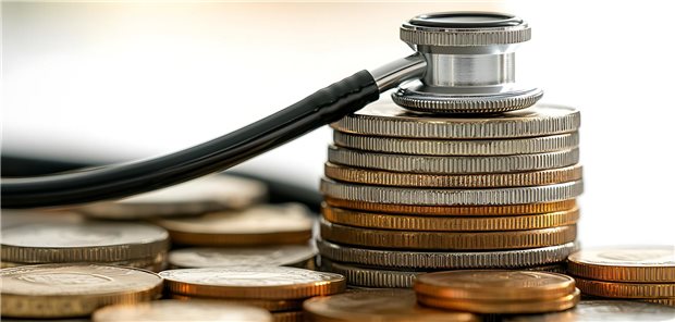 Vorhaltepauschale 2.0: Bei 10 Kriterien ist für jeden was dabei Stethoskop auf Geldmünzen