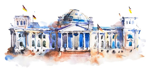 Unter der Glaskuppel des Reichstages stehen bald auch Entscheidungen zur Zukunft der Sozialversicherungen an.