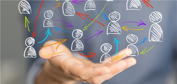 Symbolische Darstellung eines Netzwerkes