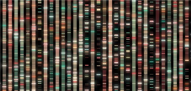 Visualisierung einer Genomanalyse. Für GKV-Versicherte mit einer Seltenen Erkrankung oder einer fortgeschrittenen Krebserkrankung soll die Ganzgenomanalyse nun zunächst über ein Modellvorhaben zugänglich werden.