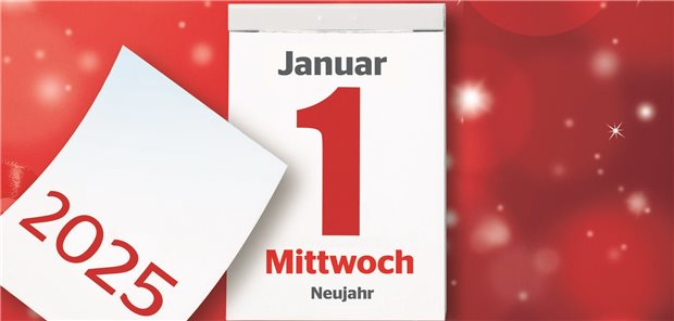Das alles ändert sich für Arztpraxen in 2025 Kalenderblatt mit 1. Januar 2025