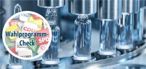 Wahlprogramm-Check zur Arzneimittelversorgung Eine Fertigungsanlage für Arzneimittel ist zu sehen.